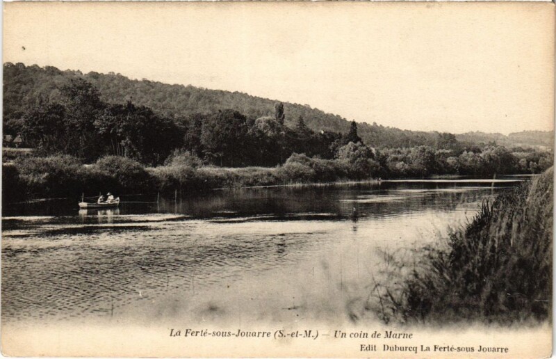 Carte postale ancienne La Ferte sous Jouarre Un coin de Marne à Jouarre