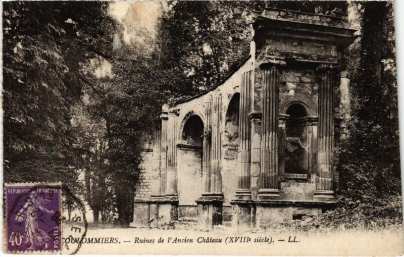 Carte postale ancienne Coulommiers Ruines de l'Ancien Chateau à Coulommiers