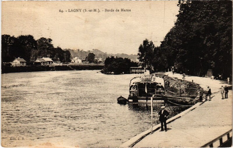 Carte postale ancienne Lagny Bords de Marne