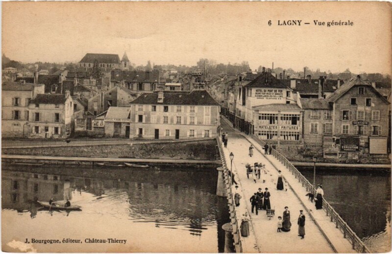 Carte postale ancienne Lagny vue generale