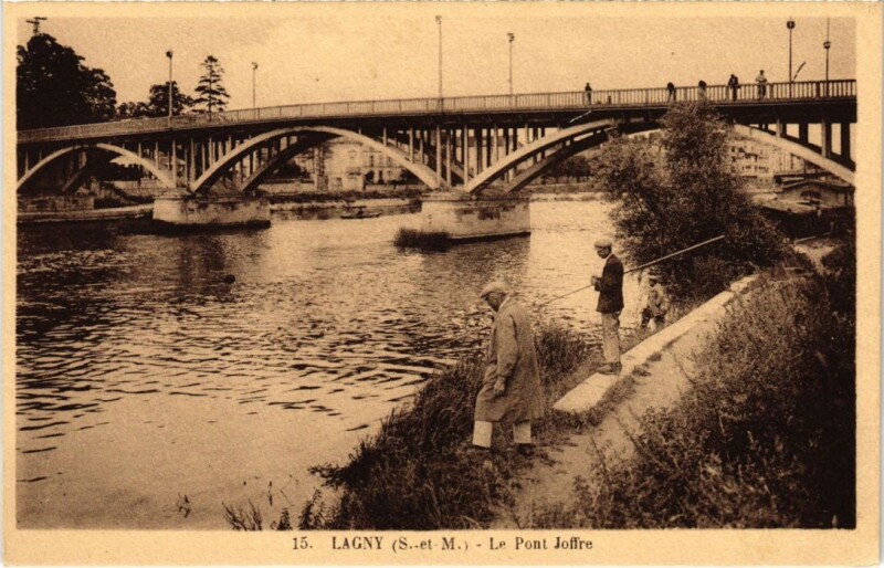 Carte postale ancienne Lagny Le Pont Joffre