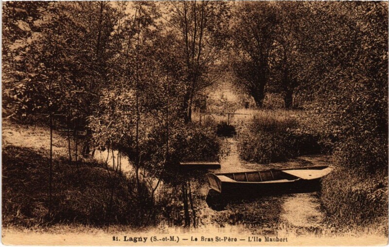 Carte postale ancienne Lagny Le Bras Saint-Pere Ile Maubert