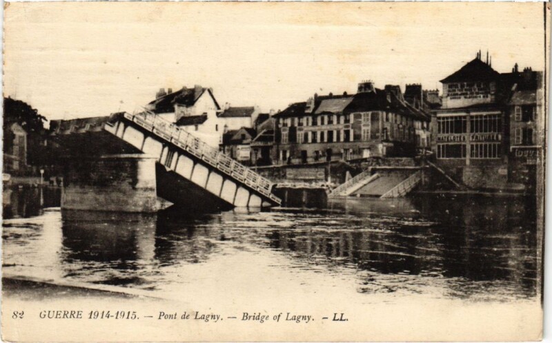 Carte postale ancienne Lagny Pont de Lagny