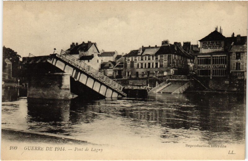 Carte postale ancienne Lagny Le Pont
