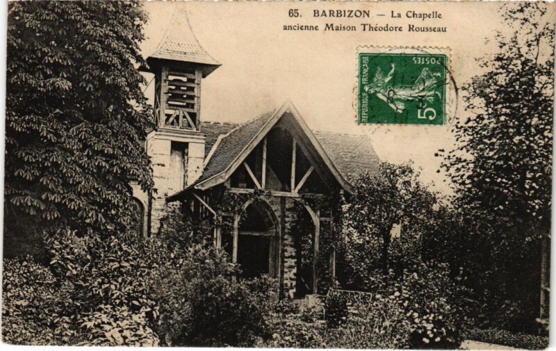Carte postale ancienne Barbizon La Chapelle à Barbizon