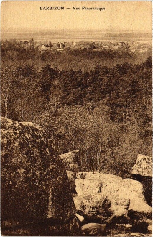 Carte postale ancienne Barbizon vue panoramique à Barbizon