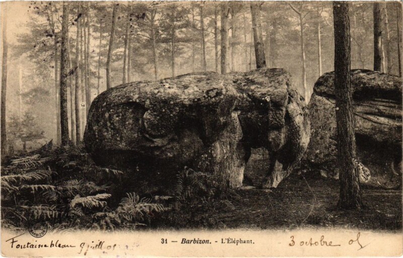 Carte postale ancienne Barbizon l'Elephant à Barbizon