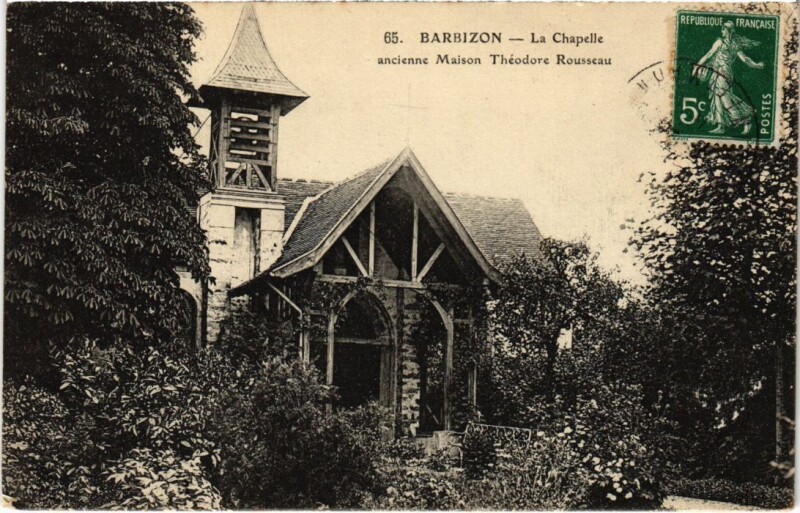 Carte postale ancienne Barbizon La Chapelle à Barbizon