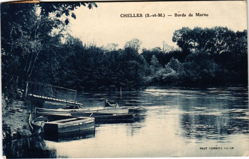 Carte postale ancienne Chelles Bords de Marne à Chelles
