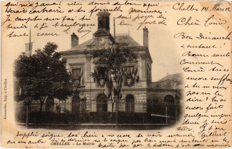 Carte postale ancienne Chelles La Mairie à Chelles
