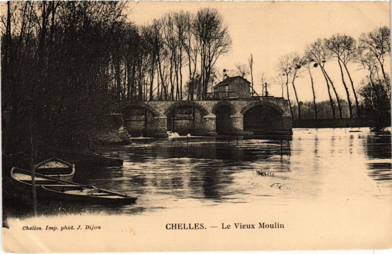 Carte postale ancienne Chelles Le vieux Moulin à Chelles