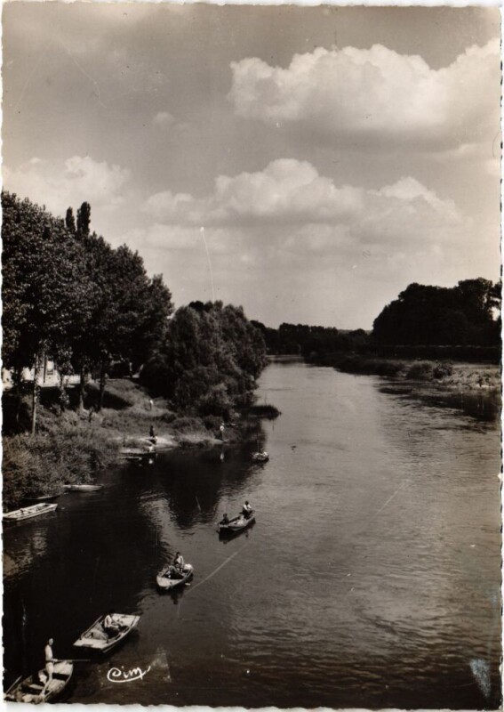 Carte postale ancienne Chelles La Marne La Peche à Chelles