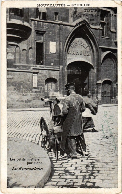 Carte postale ancienne Paris Petits Metiers le remouleur