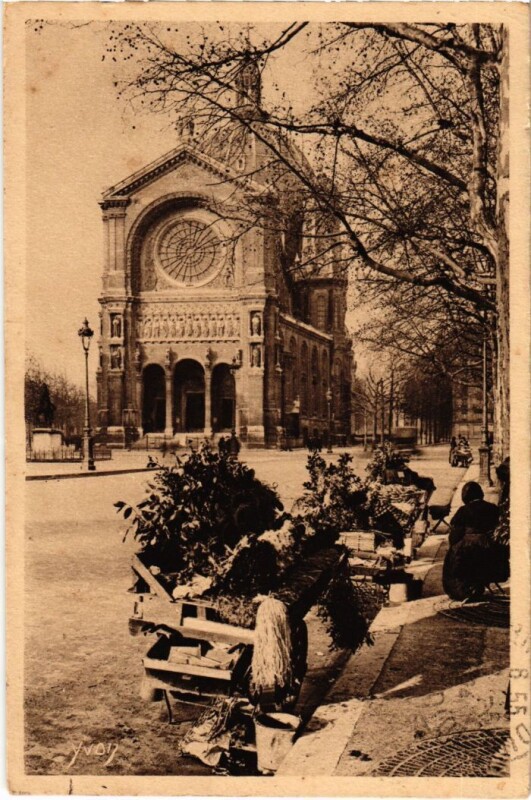Carte postale ancienne Paris Petits Metiers la marchande de fleurs