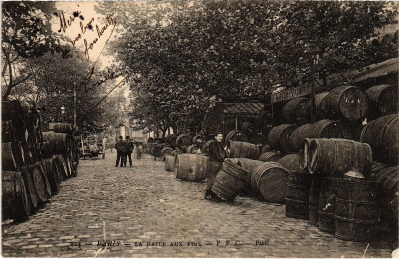 Carte postale ancienne Paris 12e Halle aux Vins à Paris 12e