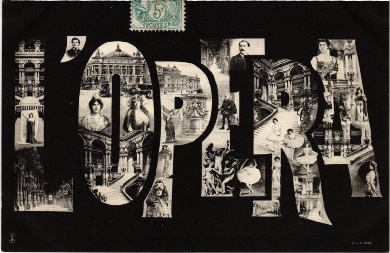 Carte postale ancienne Paris 9e L'Opera à Paris 9e