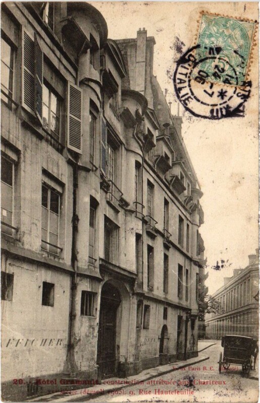 Carte postale ancienne Paris 6e 9, rue Hautefeuille à Paris 6e