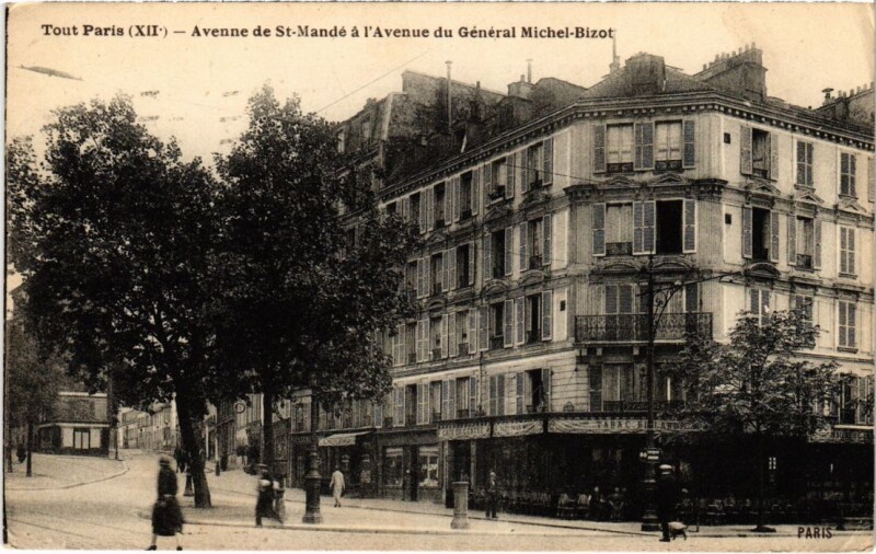 Carte postale ancienne Tout Paris 12e Avenue de Saint-Mande Avenue du Michel-bizot à Paris 12e