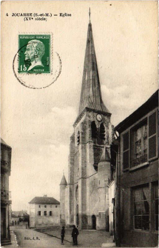 Carte postale ancienne Jouarre Eglise à Jouarre