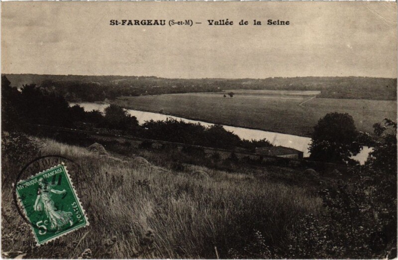 Carte postale ancienne Saint-Fargeau-Ponthierry Vallee de la Seine à Saint-Fargeau-Ponthierry