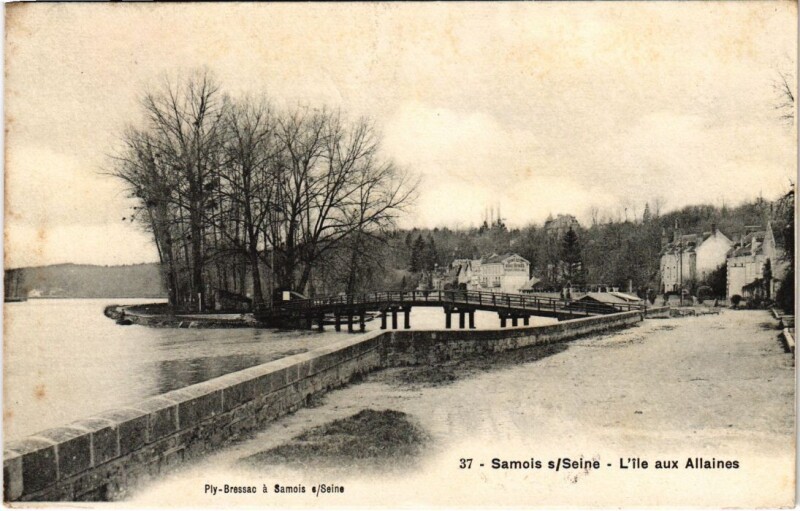Carte postale ancienne Samois-sur-Seine L'Ile aux Allaines à Samois-sur-Seine