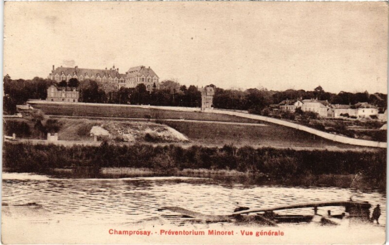 Carte postale ancienne Champrossay Preventorium Minoret - Vue Generale