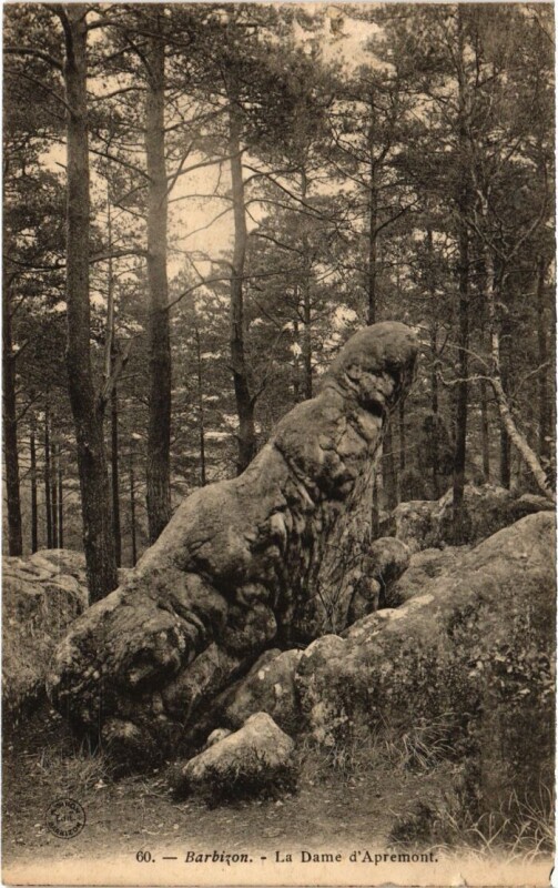 Carte postale ancienne Barbizon La Dame d'Apremont à Barbizon