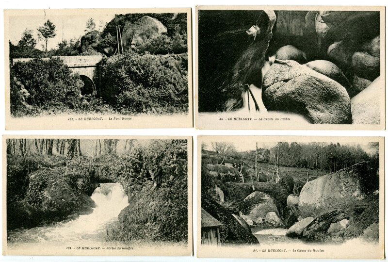Carte postale ancienne Finistère Huelgoat Lot de 14 cartes postales anciennes à Huelgoat