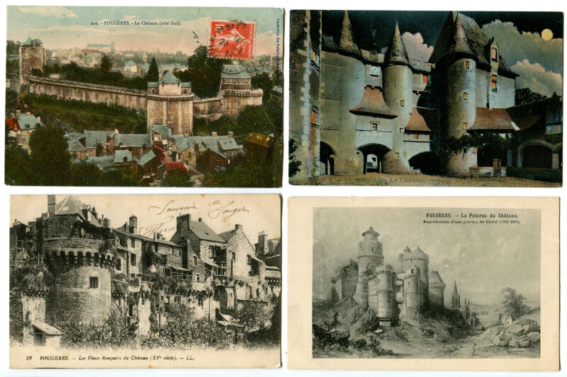 Carte postale ancienne Ille et Vilaine Fougères Lot de 5 cartes postales anciennes à Fougères