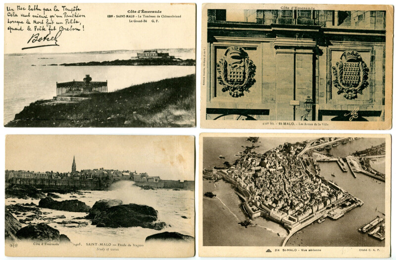 Carte postale ancienne Ille et Vilaine Saint-Malo Lot de 13 cartes postales anciennes à Saint-Malo