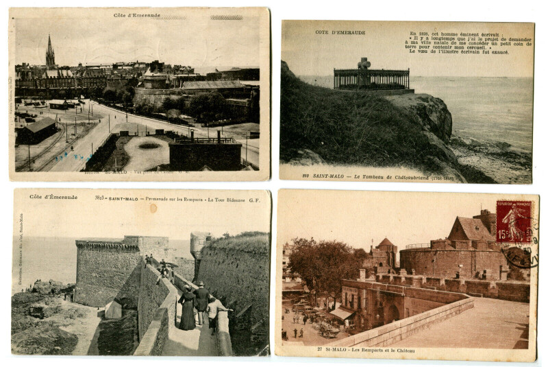 Carte postale ancienne Ille et Vilaine Saint-Malo Lot de 6 cartes postales anciennes à Saint-Malo