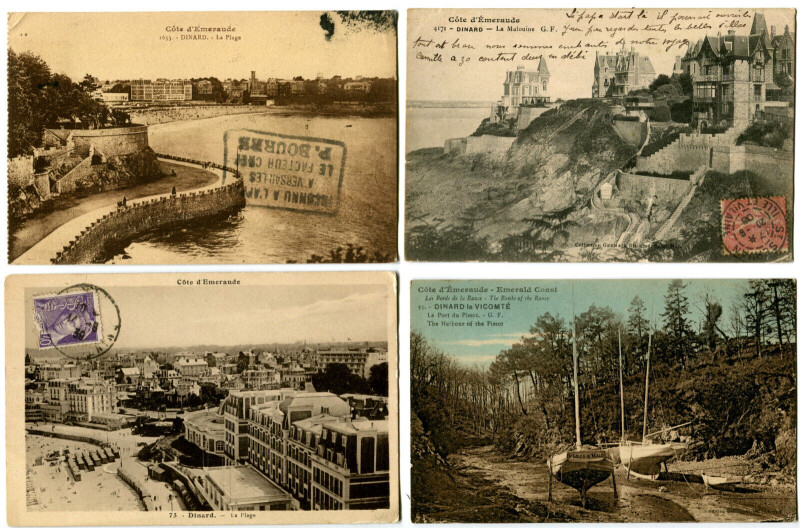 Carte postale ancienne Ille et Vilaine Dinard Lot de 8 cartes postales anciennes à Dinard