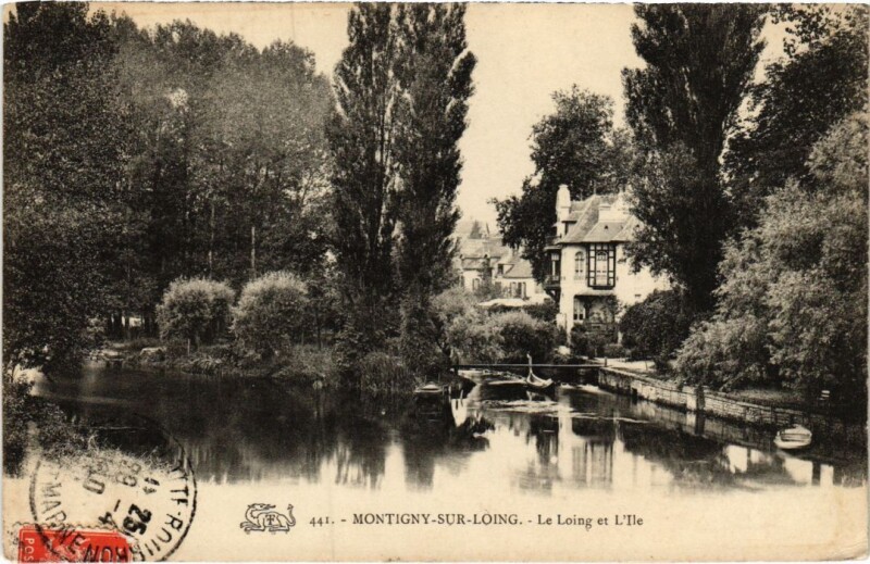 Carte postale ancienne Montigny Le Loing et l'Ile