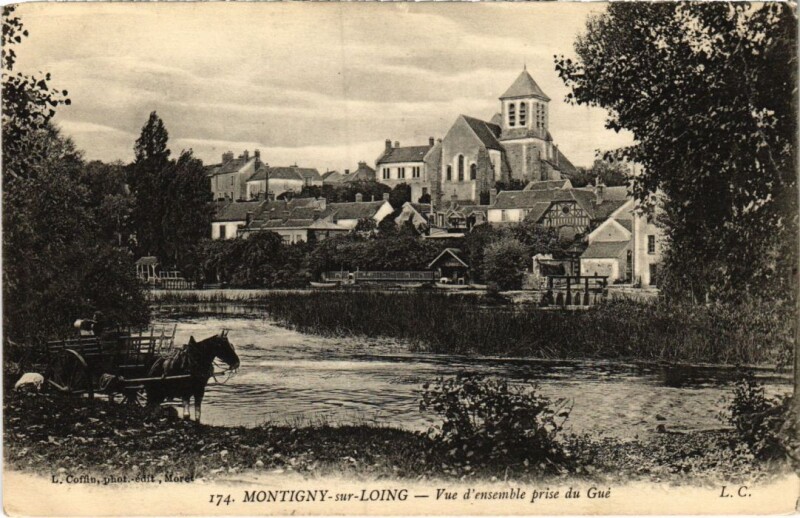 Carte postale ancienne Montigny vue d'ensemble