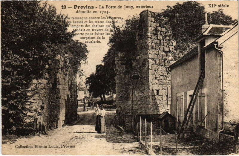 Carte postale ancienne Provins Porte de Jouy à Provins