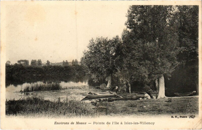 Carte postale ancienne Env.de Meaux Pointe de l'Ile à Meaux