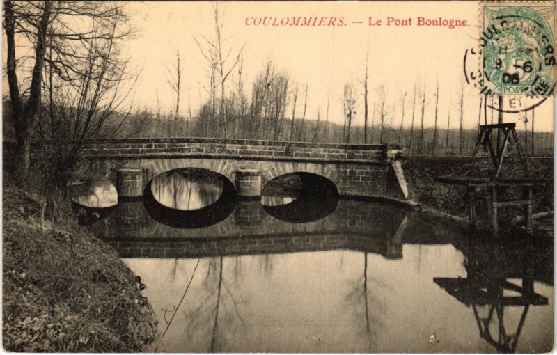Carte postale ancienne Coulommiers Le Pont Boulogne à Coulommiers