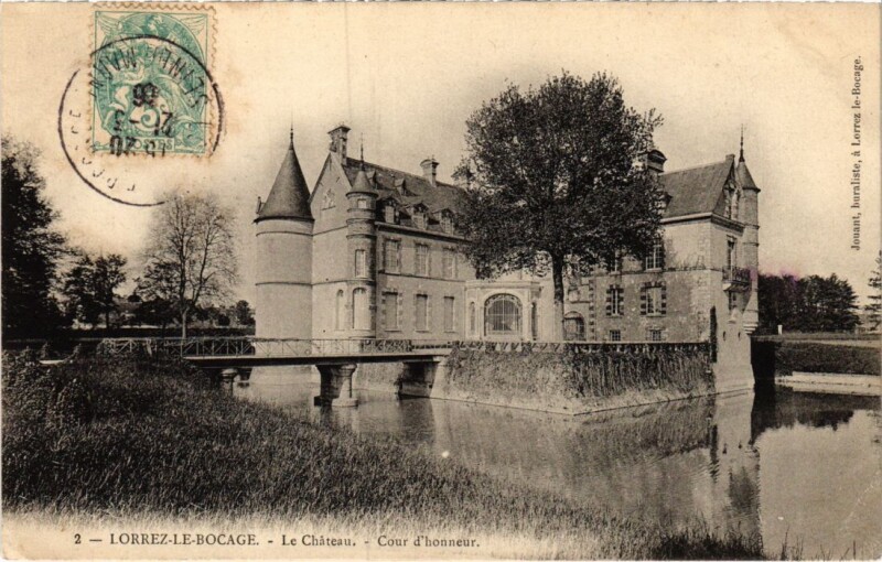 Carte postale ancienne Lorrez le Bocage Le Chateau