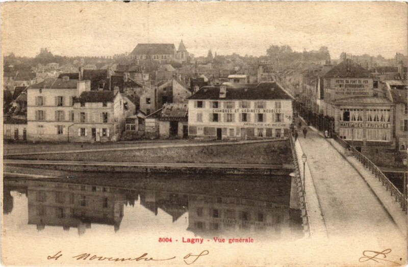 Carte postale ancienne Lagny vue generale