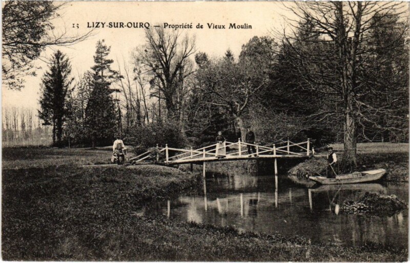 Carte postale ancienne Lizy sur Ourcq Propriete vieux moulin à Lizy-sur-Ourcq