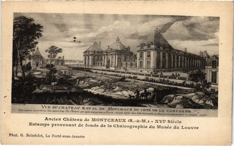 Carte postale ancienne Montceau Ancien Chateau