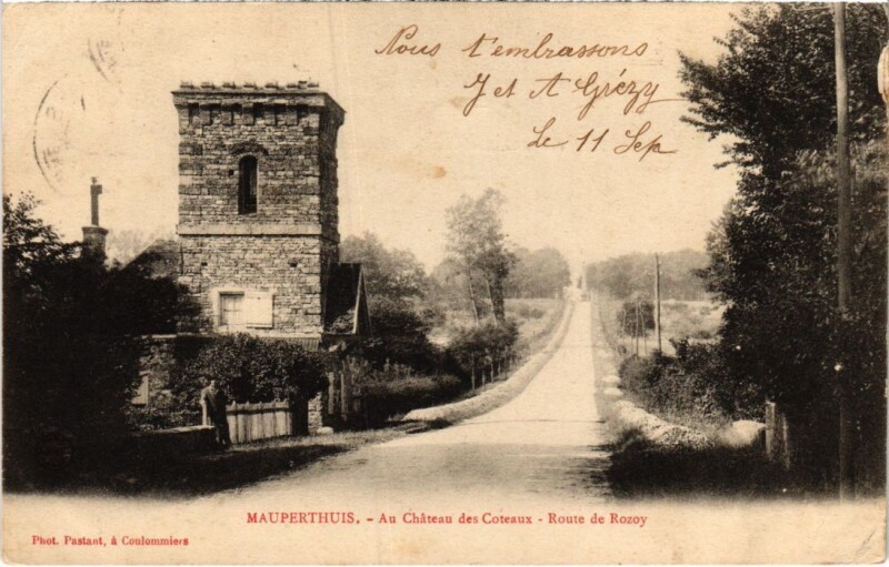 Carte postale ancienne Mauperthuis Au Chateau des Coteaux à Mauperthuis