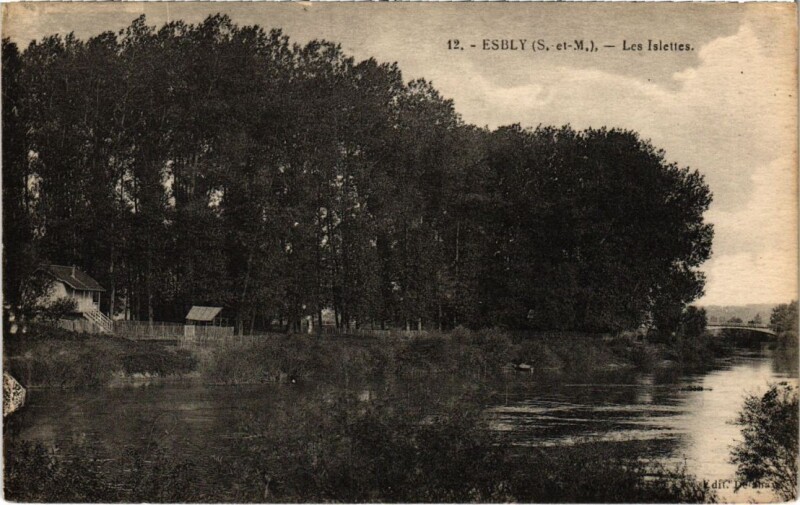Carte postale ancienne Esbly Les Islettes à Esbly