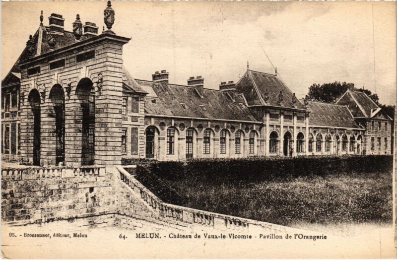 Carte postale ancienne Melun Chateau de Vaux le Vicomte à Melun
