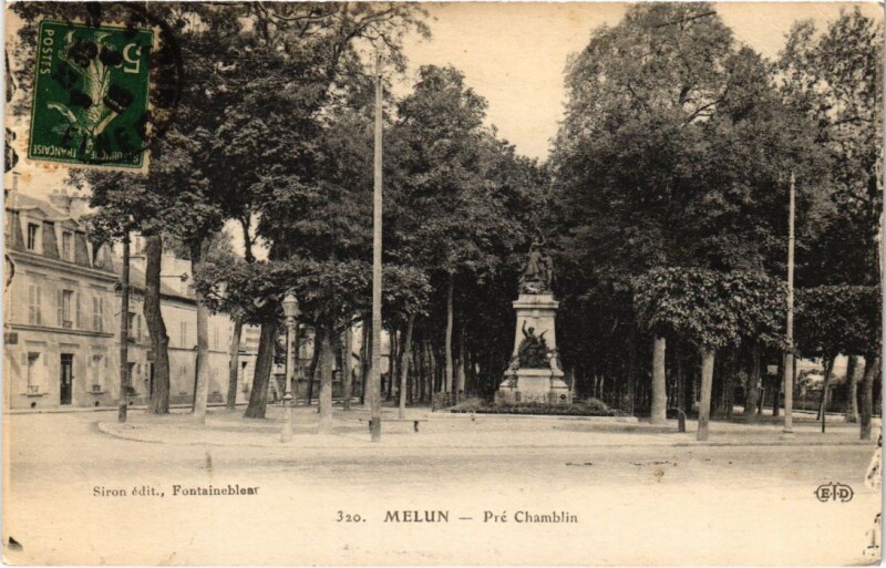 Carte postale ancienne Melun Pre Chamblin à Melun