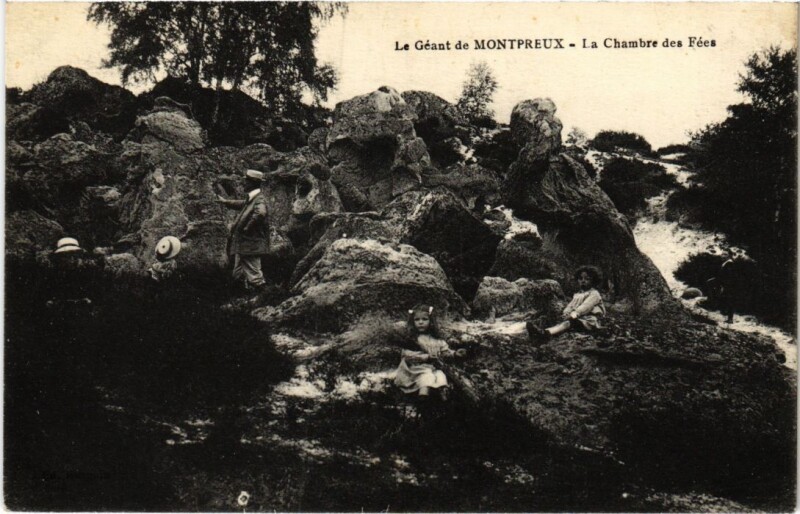 Carte postale ancienne Fontainebleau La Chambre des Fees à Fontainebleau