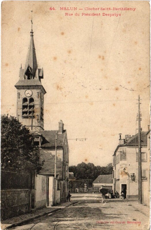 Carte postale ancienne Melun Rue du President Despatys à Melun