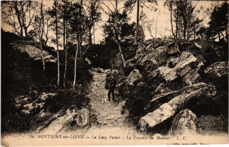 Carte postale ancienne Montigny Le Long Rocher