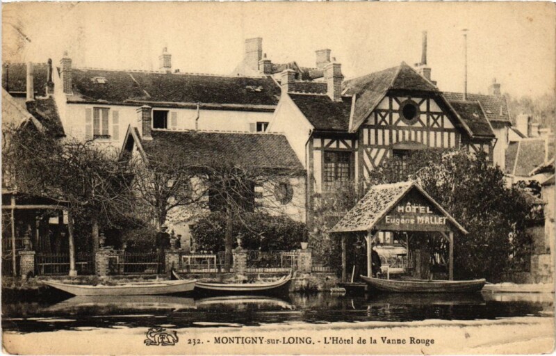 Carte postale ancienne Montigny HOtel de la Vanne Rouge
