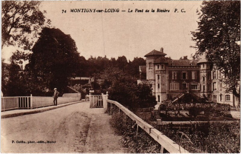 Carte postale ancienne Montigny Le Pont de la Riviere